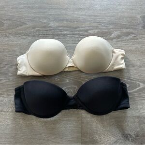 Victoria's Secret Strapless Bras Set Size 34A